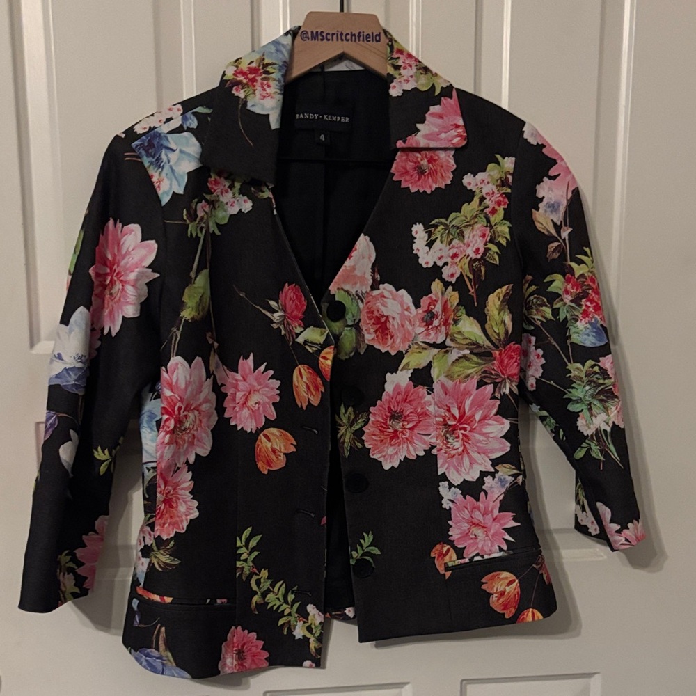 Randy Kemper Floral Women's Jacket blazer 4